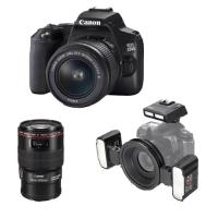Canon EOS 250D 18-55mm DC III Lens + 100mm f/2.8 L IS Macro Dental Kit