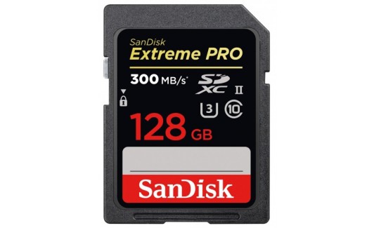 Карта памяти sandisk extreme pro sdxc uhs class 3 v30 170mb s 128gb