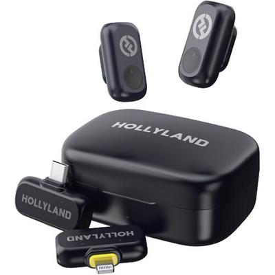 Hollyland LARK A1 Combo 2 Kişilik Kablosuz Mikrofon Sistemi, USB-C ve Lightning