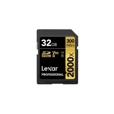 Lexar 32GB Profesyonel 2000x UHS-II SDHC Hafıza Kartı