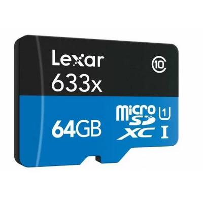 Lexar 64GB microSDHC UHS-I High Speed 633x with Adapter