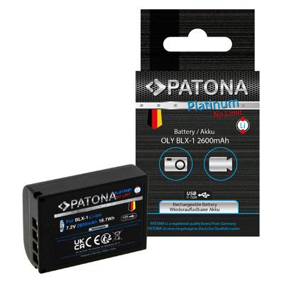 PATONA 1372 Platinum Battery with USB-C Input OM SYSTEM OM-1 / OM-1 MARK 2