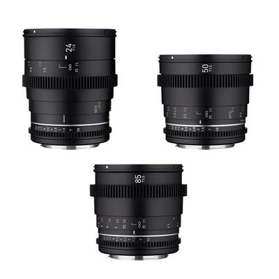SAMYANG 24/50/85 VDSLR MK II 3'lü Sine Lens Seti (Sony E)