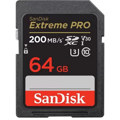 SanDisk 64GB Extreme PRO UHS-I SDXC 200 MB/s Hafıza Kartı