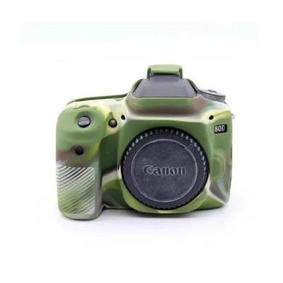 Silikon Kılıf Canon 80D Uyumlu Kamuflaj