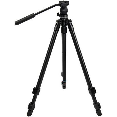 SLIK Pro AL-523 Tripod with SVH-520 Fluid Head Kit (Black)
