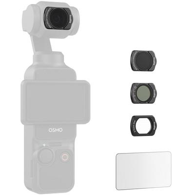 SmallRig 5122 DJI Osmo Pocket 3 için 1/4 Siyah Difüzyon & ND16 & CPL / 1/4 Siyah Difüzyon ve VND 2-5 /  6 Noktalı Yıldız  /  Ekran Koruyucu Çok İşlevli Filtre Kiti