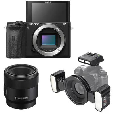 Sony A6600 Body 4K Aynasız Fotoğraf Makinesi Dental Kit 50mm