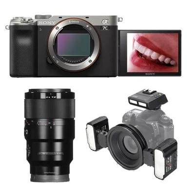 Sony A7C Aynasız Fotoğraf Makinesi Dental Kit 90mm