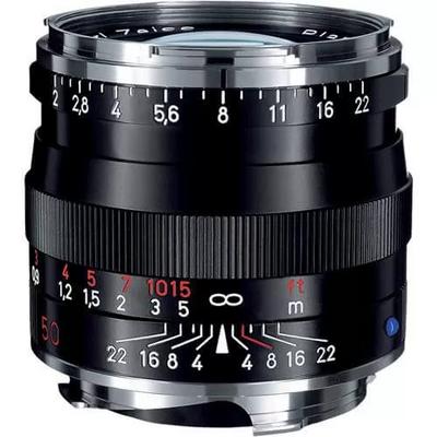 ZEİSS PLANAR T* 50mm f/2 ZM Lens for Leica M Mount (Black & Silver)