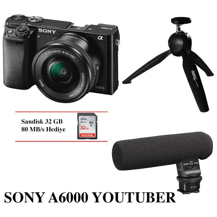 Sony A6000 16 50mm Youtuber Kit Babatasfoto Com
