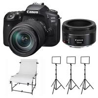 Canon 90D 18-135mm Kit Set - Yemek Fotoğrafı Çekim Setleri