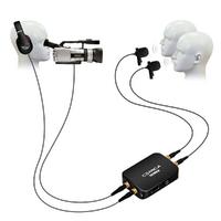 Comica CVM-D03 Çift Kafalı Mono Stereo Ayrılabilir Yaka Mikrofon