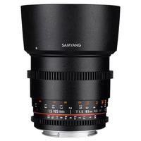Samyang 85mm T1.5 VDSLR AS IF UMC II Lens (Canon)