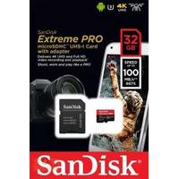 SanDisk 32GB MicroSDHC Extreme Pro 100MB/s UHS-I U3 Hafıza Kartı