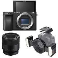 Sony A6400 Body AynasızFotoğraf Makinesi Dental Kit 50mm