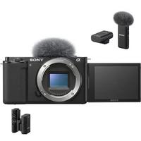 Sony ZV-E10 Body + Sony ECM-W2BT Bluetooth Kablosuz Mikrofon 