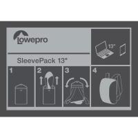 Lowepro SleevePack 13 Dizüstü Bilgisayar Kılıfı (Mineral Red/Grey)