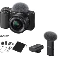 Sony ZV-E10 16-50mm Lensli Kit + Sony ECM-W2BT Bluetooth Kablosuz Mikrofon 